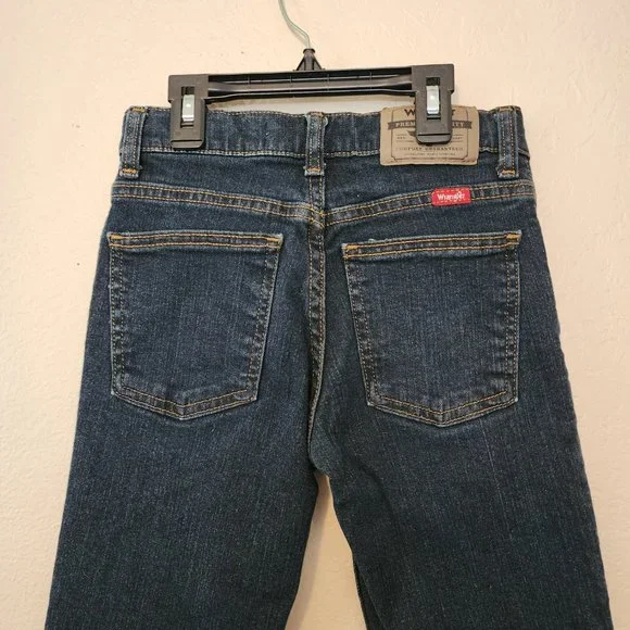 Boy's Wrangler Blue Jeans - Picture 6 of 13